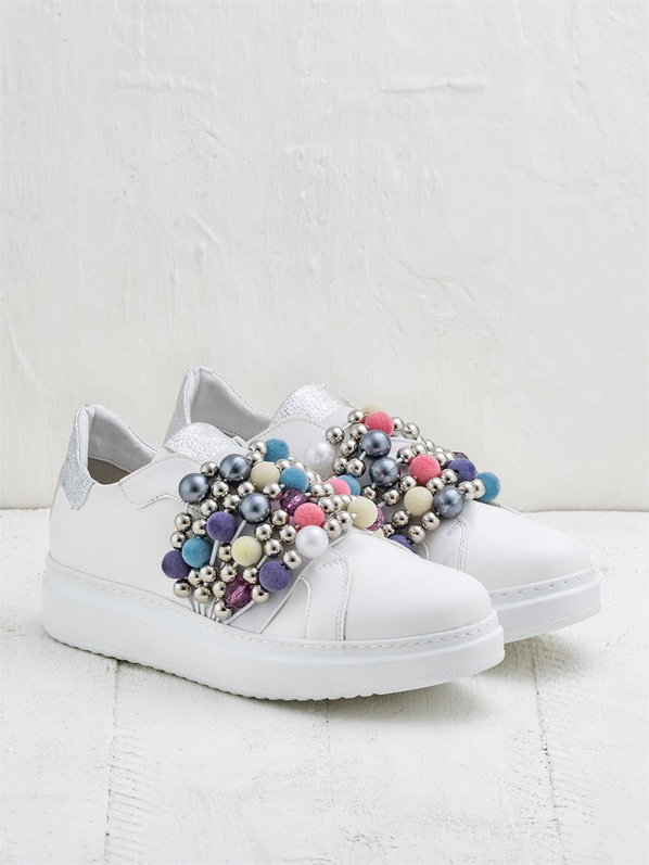 Beyaz kadın ayakkabı - Elle Shoes
