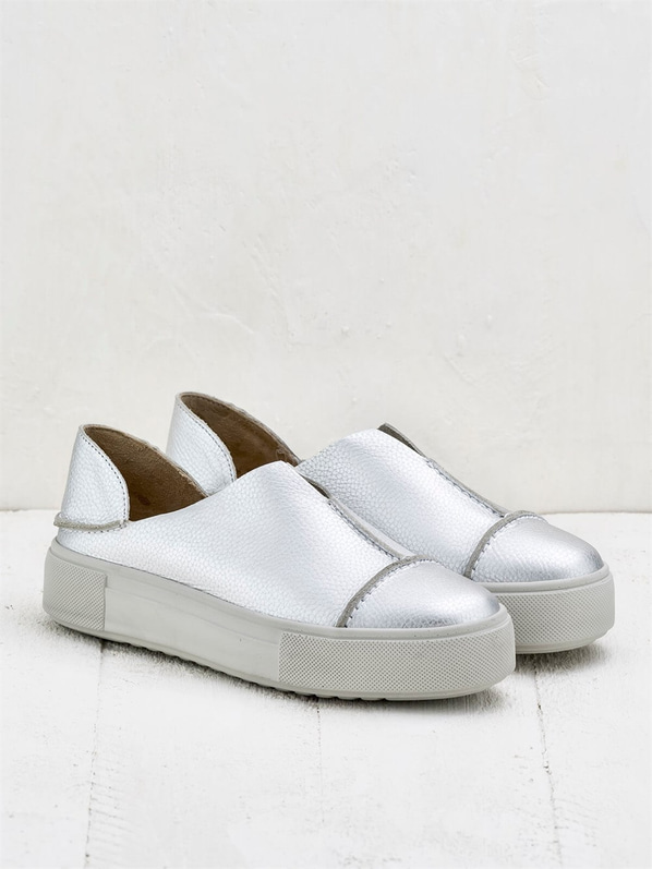 Lame deri kadın spor ayakkabı - Elle Shoes