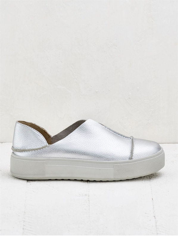 Lame deri kadın spor ayakkabı - Elle Shoes
