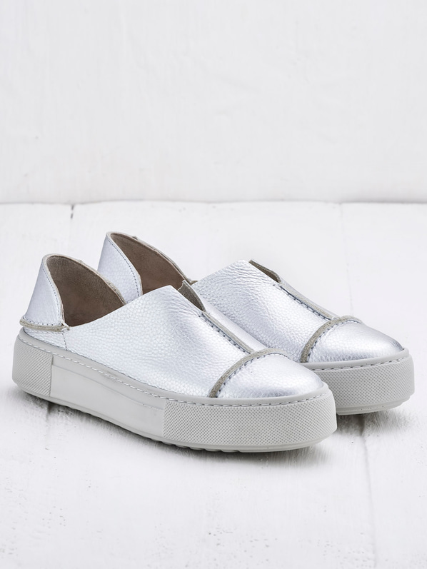 Lame deri kadın spor ayakkabı - Elle Shoes