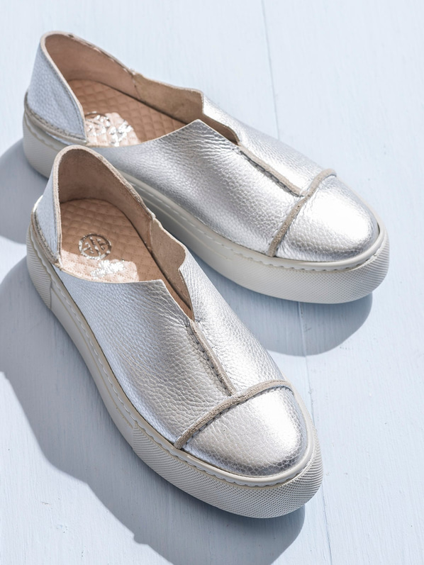 Lame deri kadın spor ayakkabı - Elle Shoes