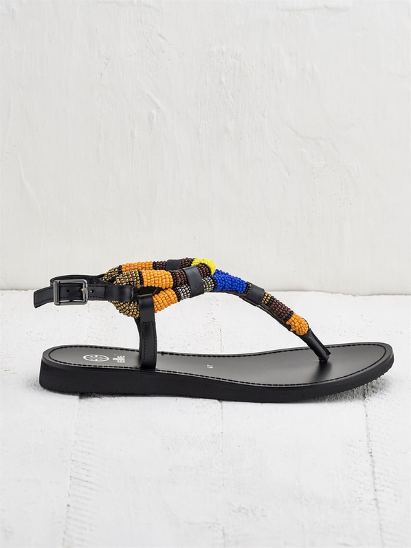 Siyah kadın sandalet - Elle Shoes