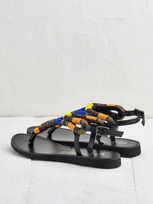 Siyah kadın sandalet - Elle Shoes