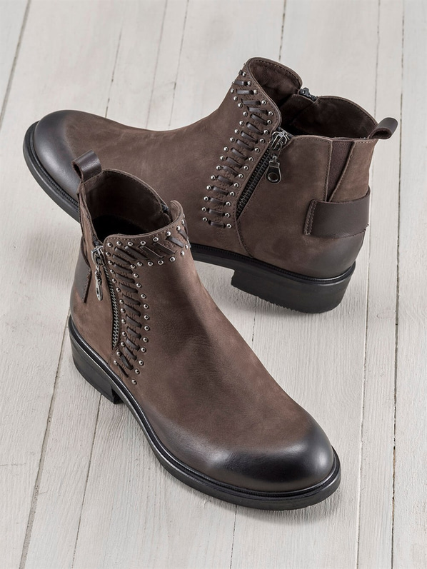 Kahve kadın bot - Elle Shoes