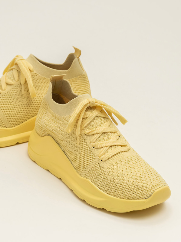 Sarı kadın spor ayakkabı - Elle Shoes