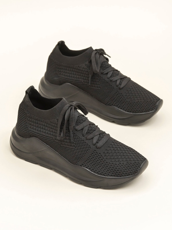 Siyah kadın spor ayakkabı - Elle Shoes