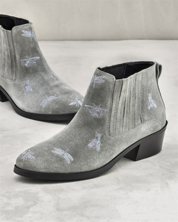 Gri kadın bot - Elle Shoes
