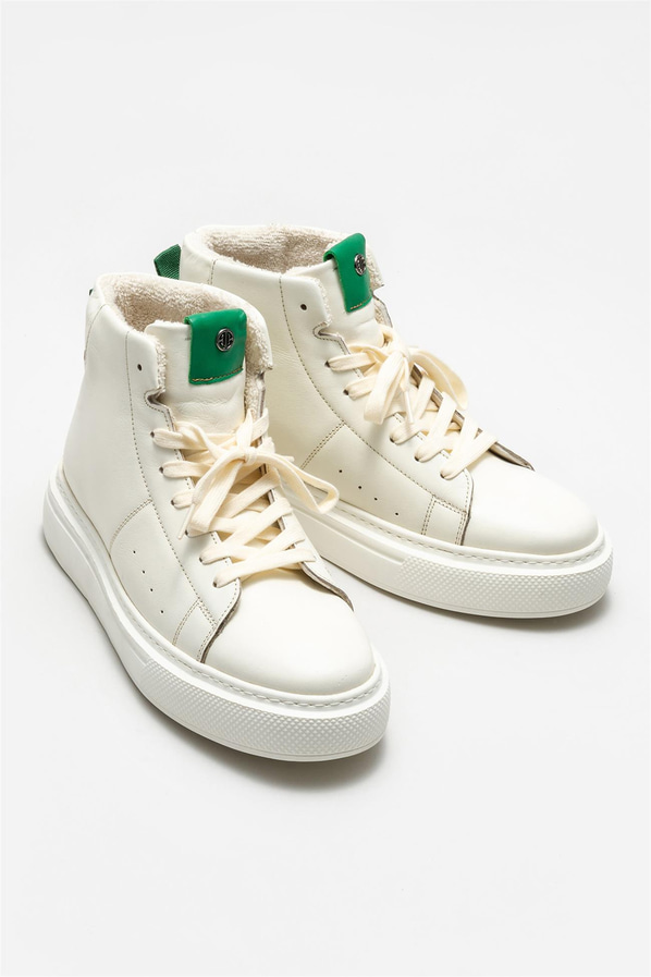 Ekru deri erkek bot - Elle Shoes
