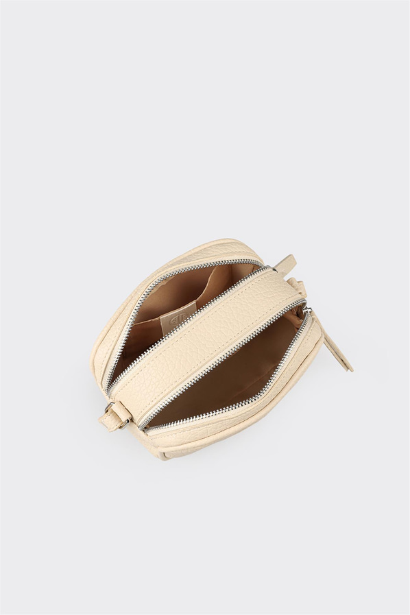 Ekru kadın çapraz çanta - Elle Shoes