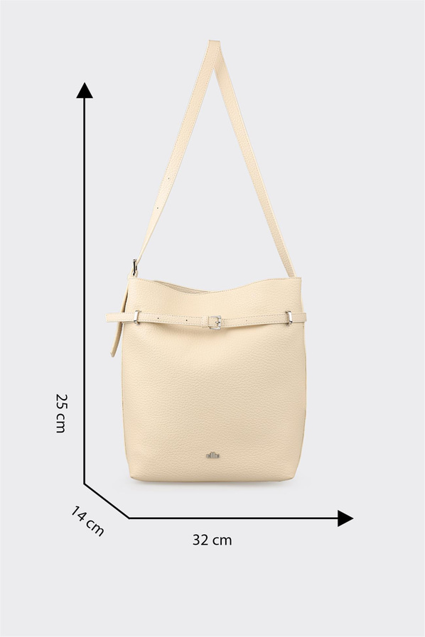 Ekru Kadın Omuz Çantası