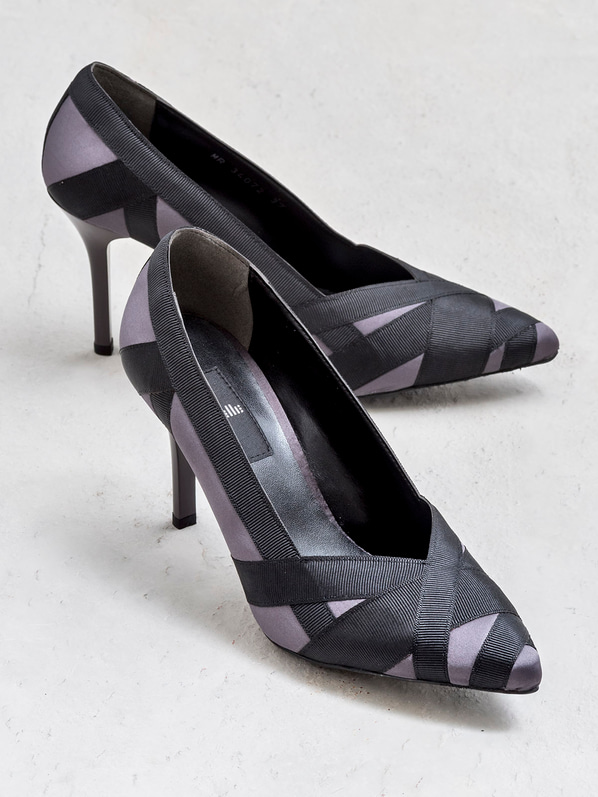 Elishaa Tekstil Kadın Stiletto FUME/SIYAH