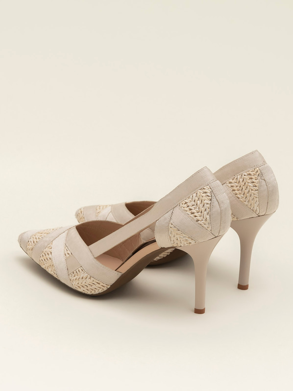 Elorza-1 Tekstil Kadin Stiletto BEJ
