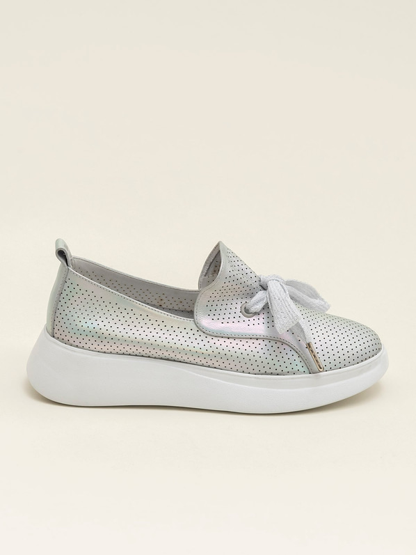 Lame deri kadın günlük ayakkabı, günlük kullanım için - Elle Shoes