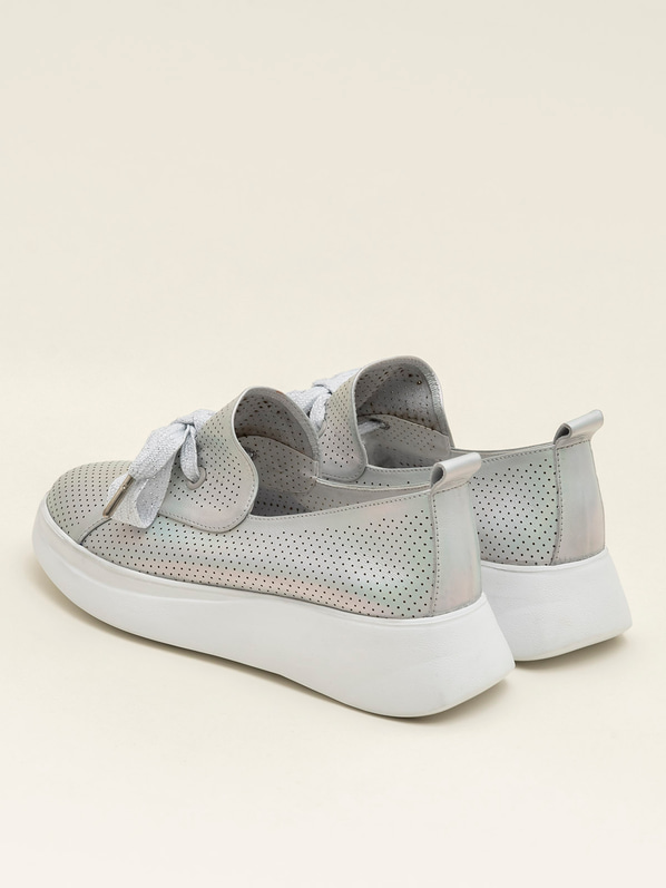 Lame deri kadın günlük ayakkabı, günlük kullanım için - Elle Shoes