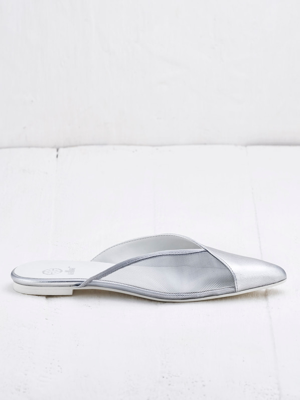 Lame kadın düz terlik - Elle Shoes