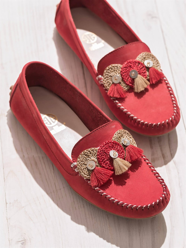 Kırmızı kadın ayakkabı - Elle Shoes