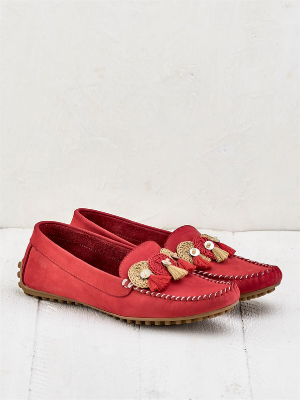 Kırmızı kadın ayakkabı - Elle Shoes