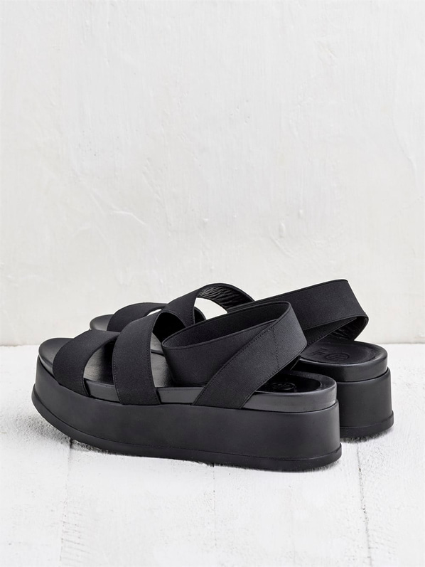 Siyah kadın sandalet - Elle Shoes