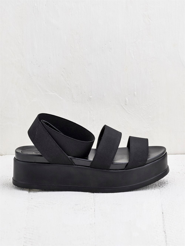 Siyah kadın sandalet - Elle Shoes