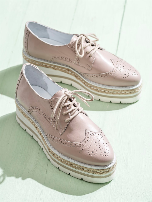Pudra kadın ayakkabı - Elle Shoes