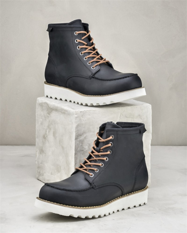 Siyah erkek bot - Elle Shoes