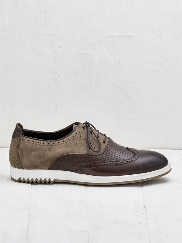 Kahve erkek ayakkabı - Elle Shoes