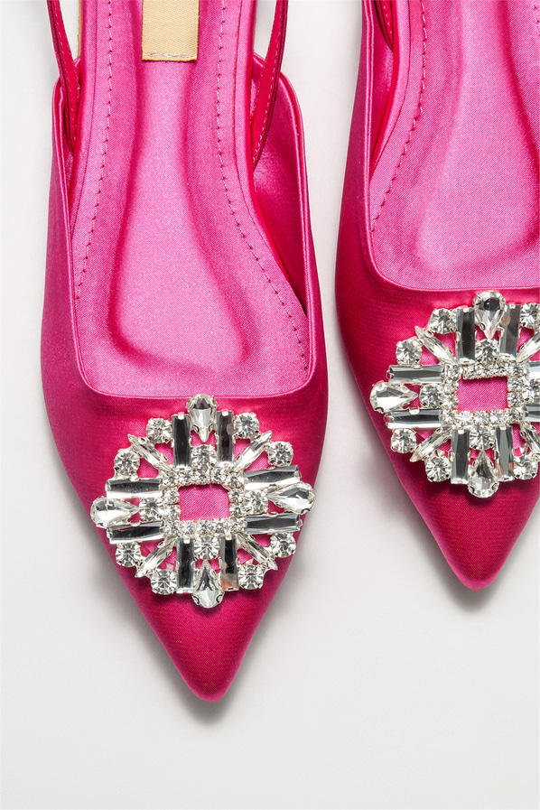 Fuşya kadın babet - Elle Shoes