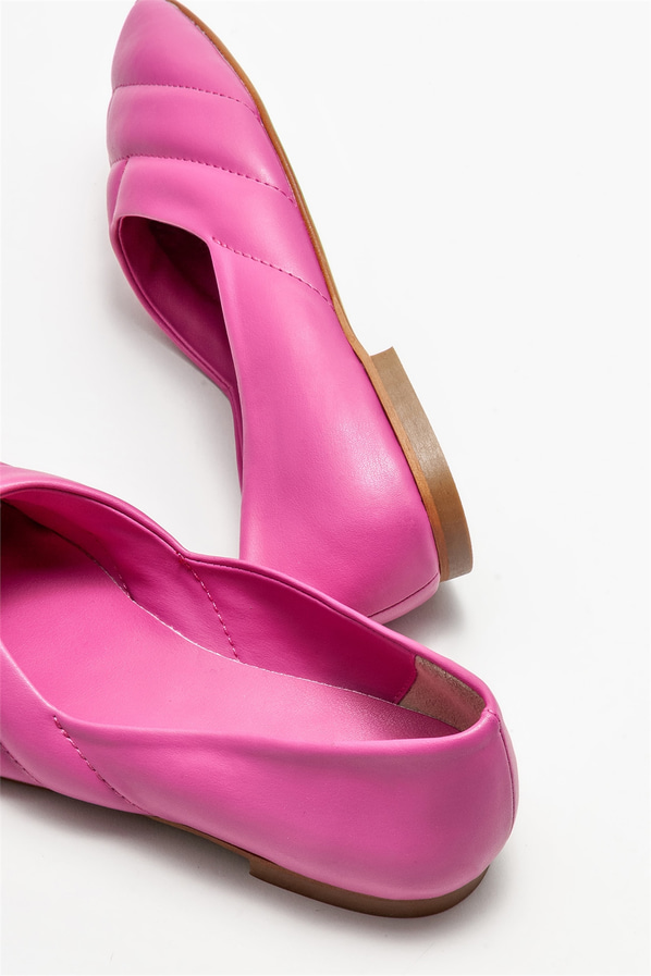 Fuşya kadın babet - Elle Shoes