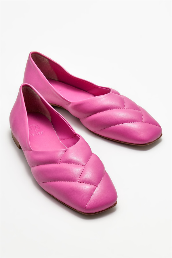 Fuşya kadın babet - Elle Shoes