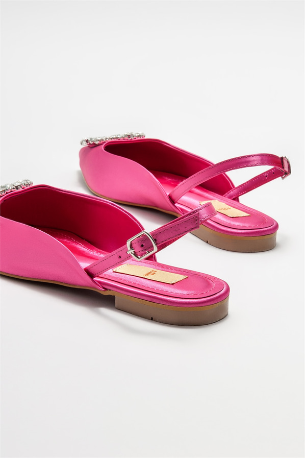 Fuşya kadın babet - Elle Shoes
