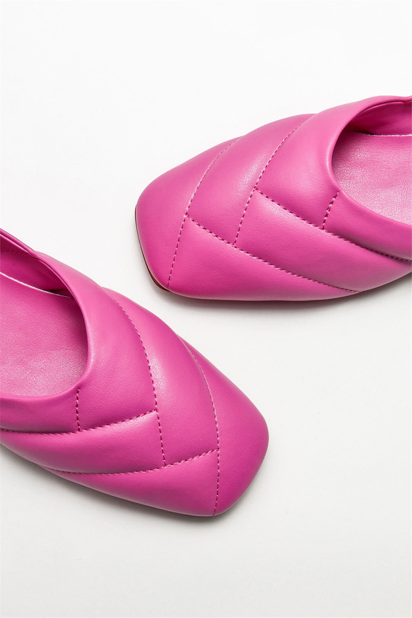 Fuşya kadın babet - Elle Shoes