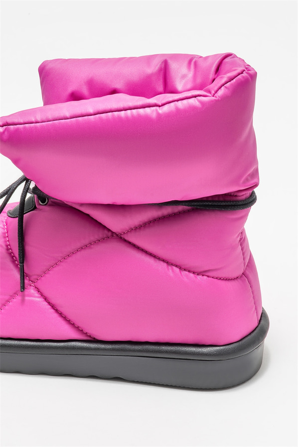 Fuşya düz kadın bot - Elle Shoes