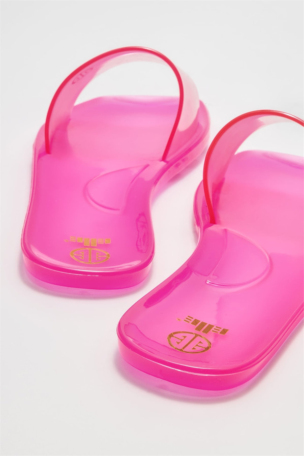 Fuşya düz kadın terlik - Elle Shoes