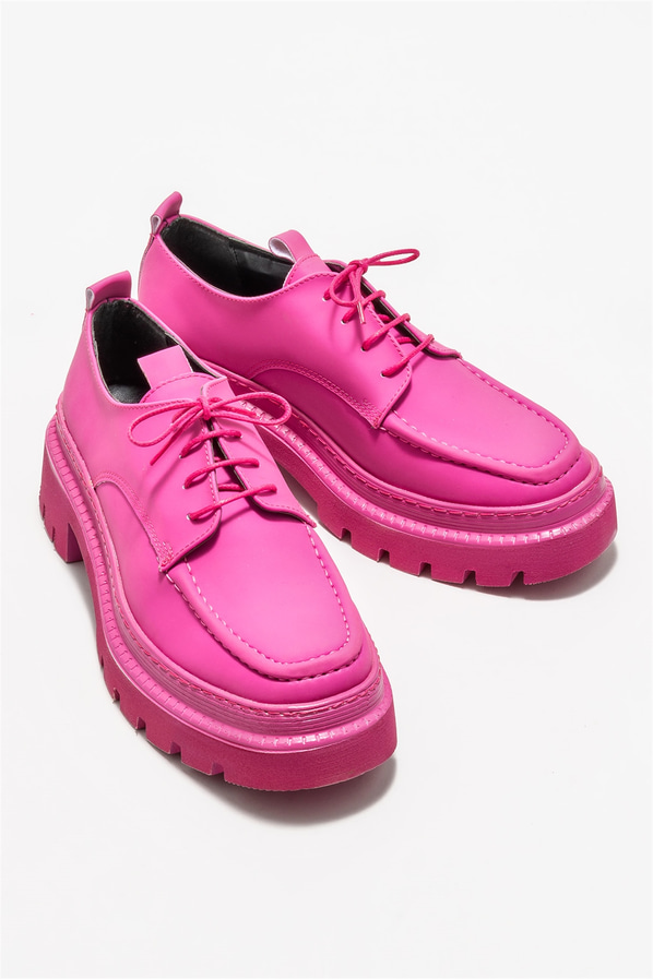 Fuşya kadın günlük ayakkabı, günlük kullanım için - Elle Shoes