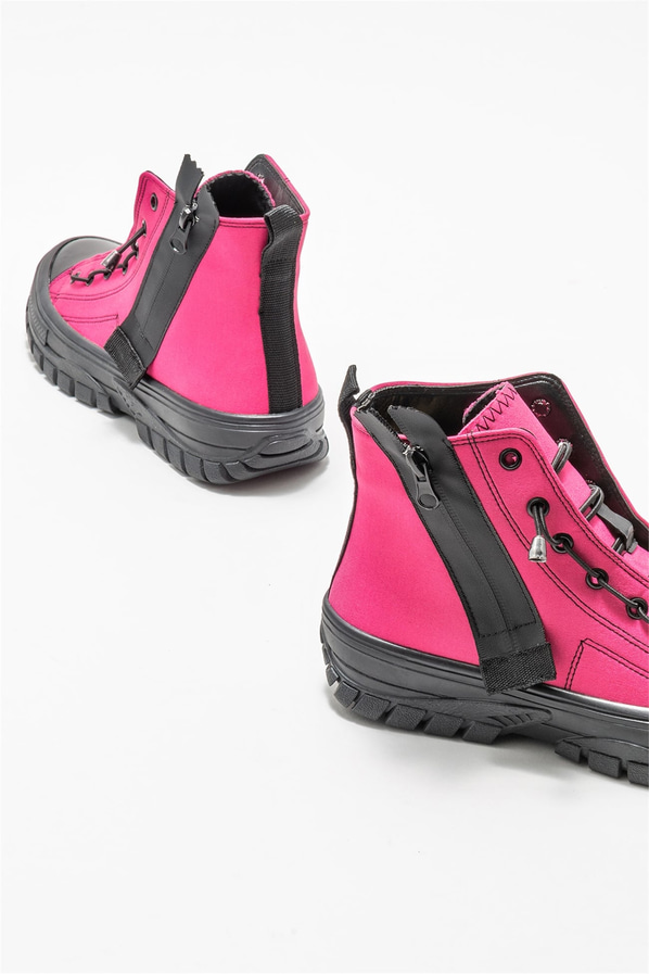 Fuşya kadın bot, günlük kullanım için - Elle Shoes