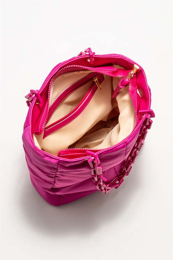 Fuşya kadın omuz çantası - Elle Shoes