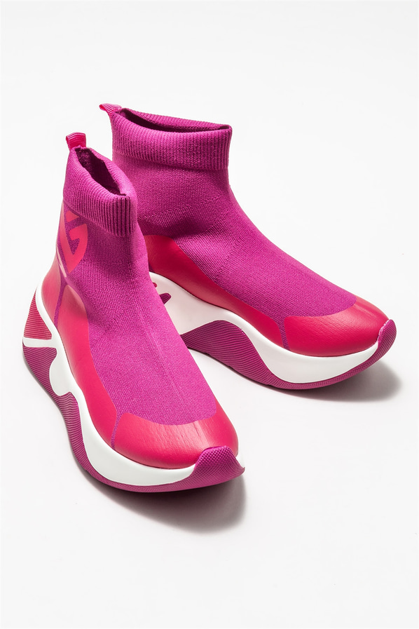 Fuşya kadın bot - Elle Shoes