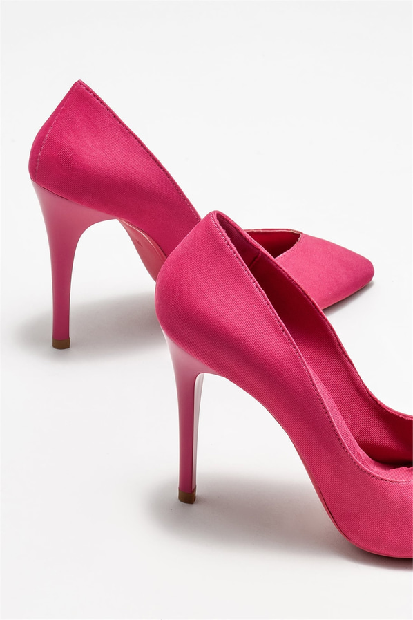 Fuşya kadın stiletto - Elle Shoes