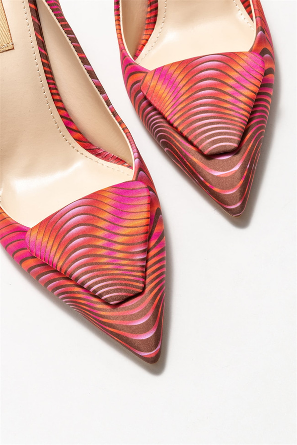 Fuşya topuklu kadın stiletto - Elle Shoes