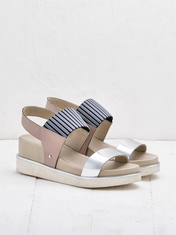 Pudra kadın sandalet - Elle Shoes