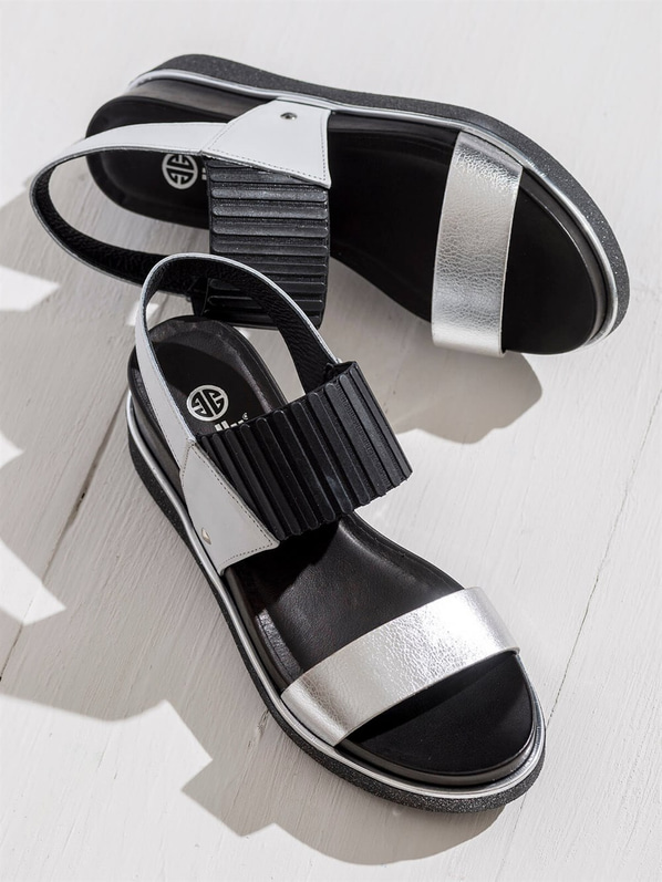 Siyah kadın sandalet - Elle Shoes