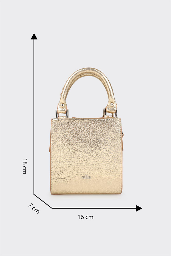 Gold kadın el çantası - Elle Shoes