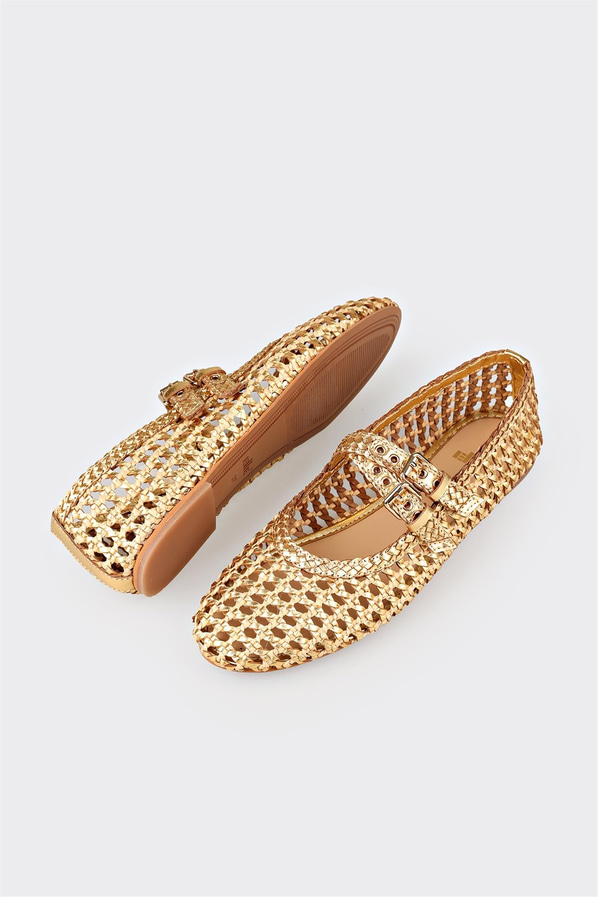 Gold kadın babet, rahat kullanım için - Elle Shoes
