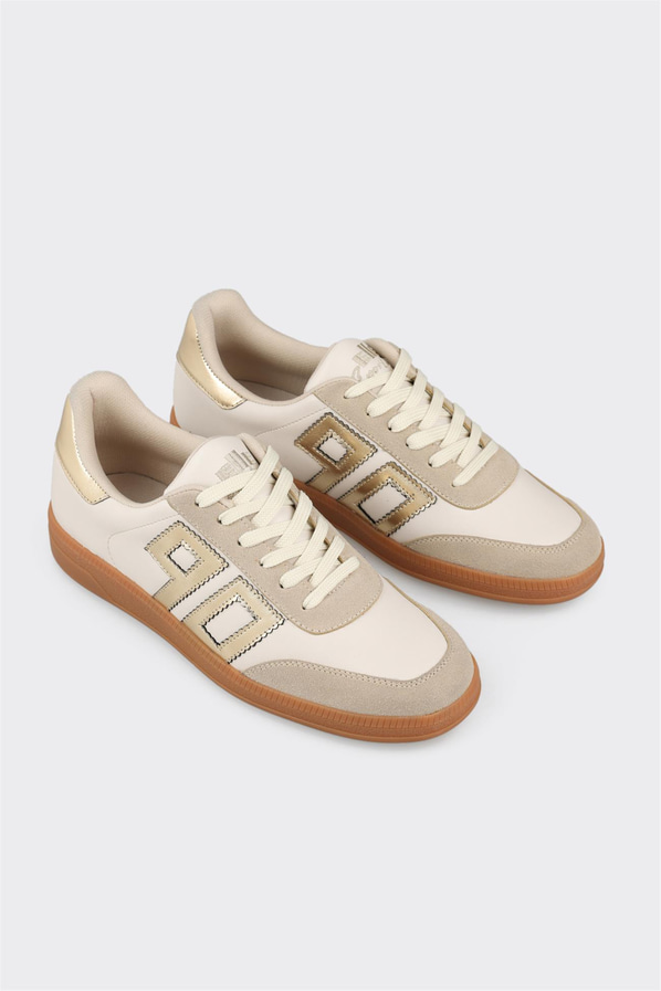 Gold kadın sneaker - Elle Shoes