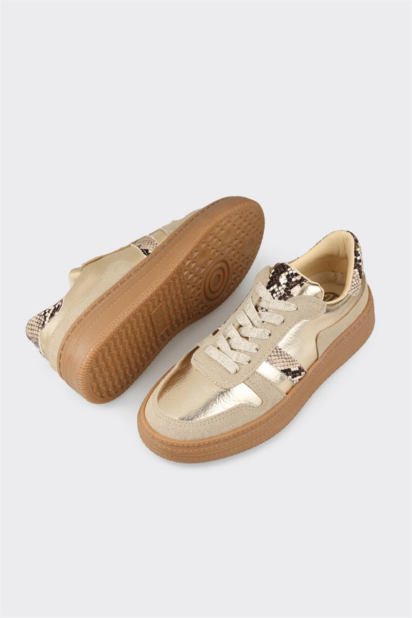Gold kadın sneaker - Elle Shoes