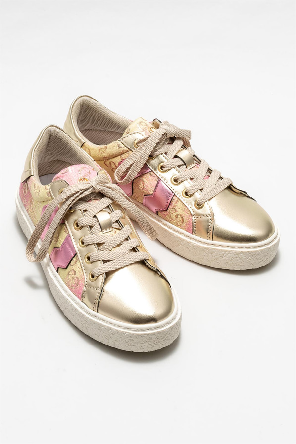 Gold kadın sneaker - Elle Shoes
