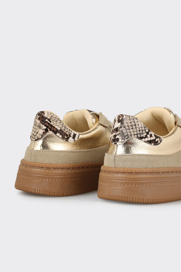 Gold kadın sneaker - Elle Shoes