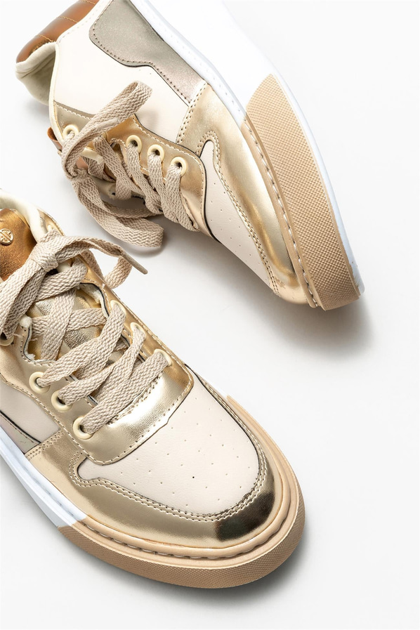 Gold kadın sneaker - Elle Shoes