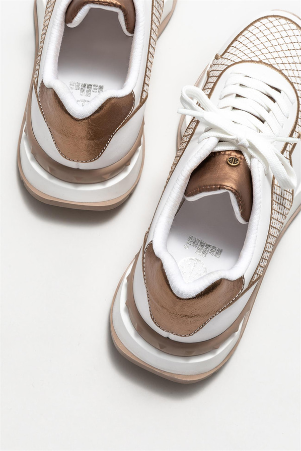 Gold kadın sneaker - Elle Shoes
