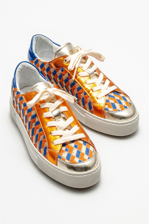 Gold kadın sneaker - Elle Shoes